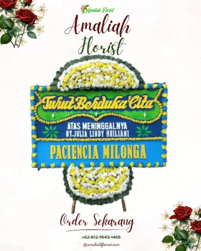 Papan Bunga Duka kelapa indah