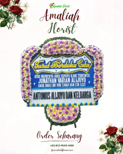 Papan Bunga Duka kelapa indah