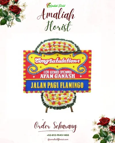 Bunga Papan Congratulation kelapa indah